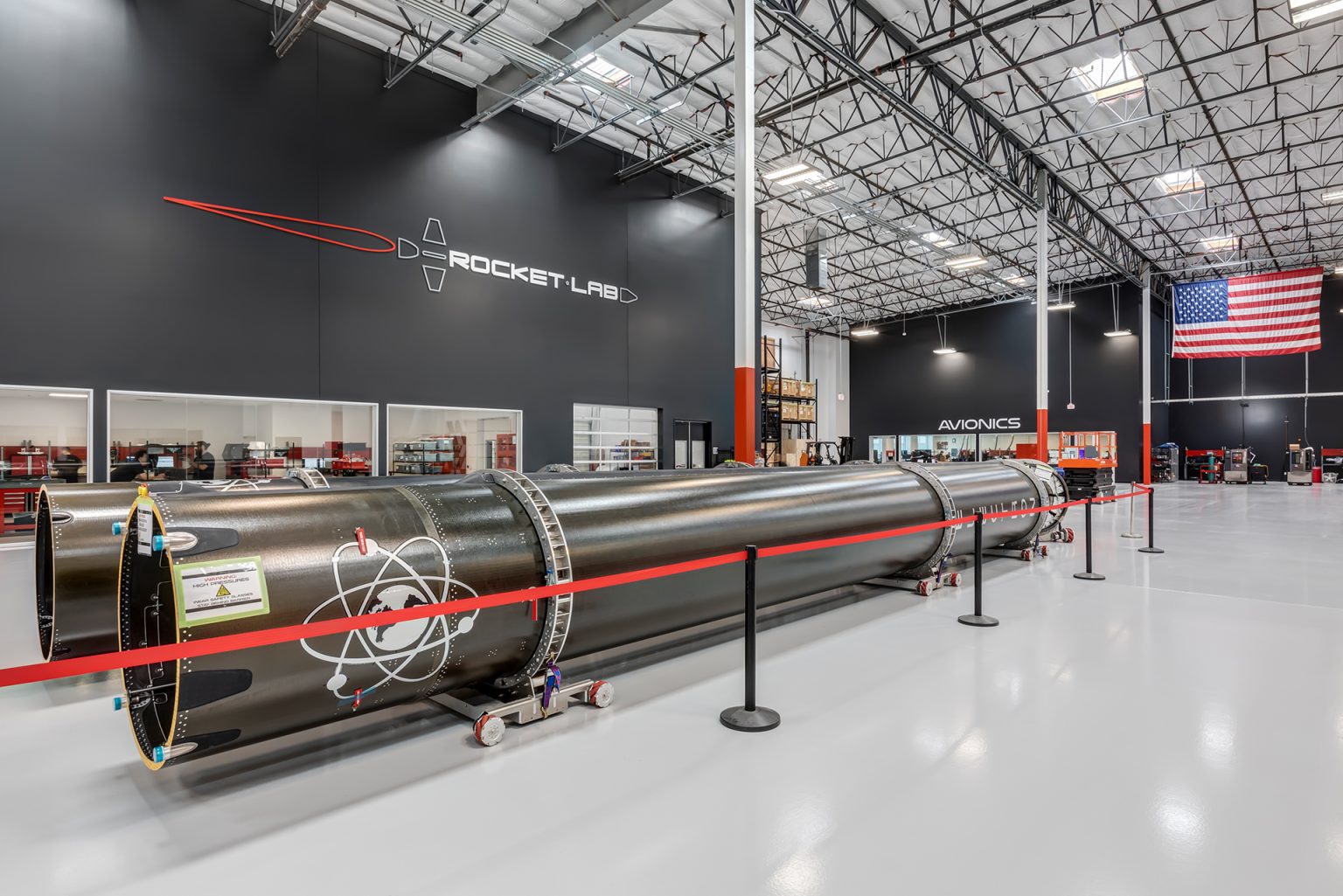 Image shows Rocket Lab manufacturing