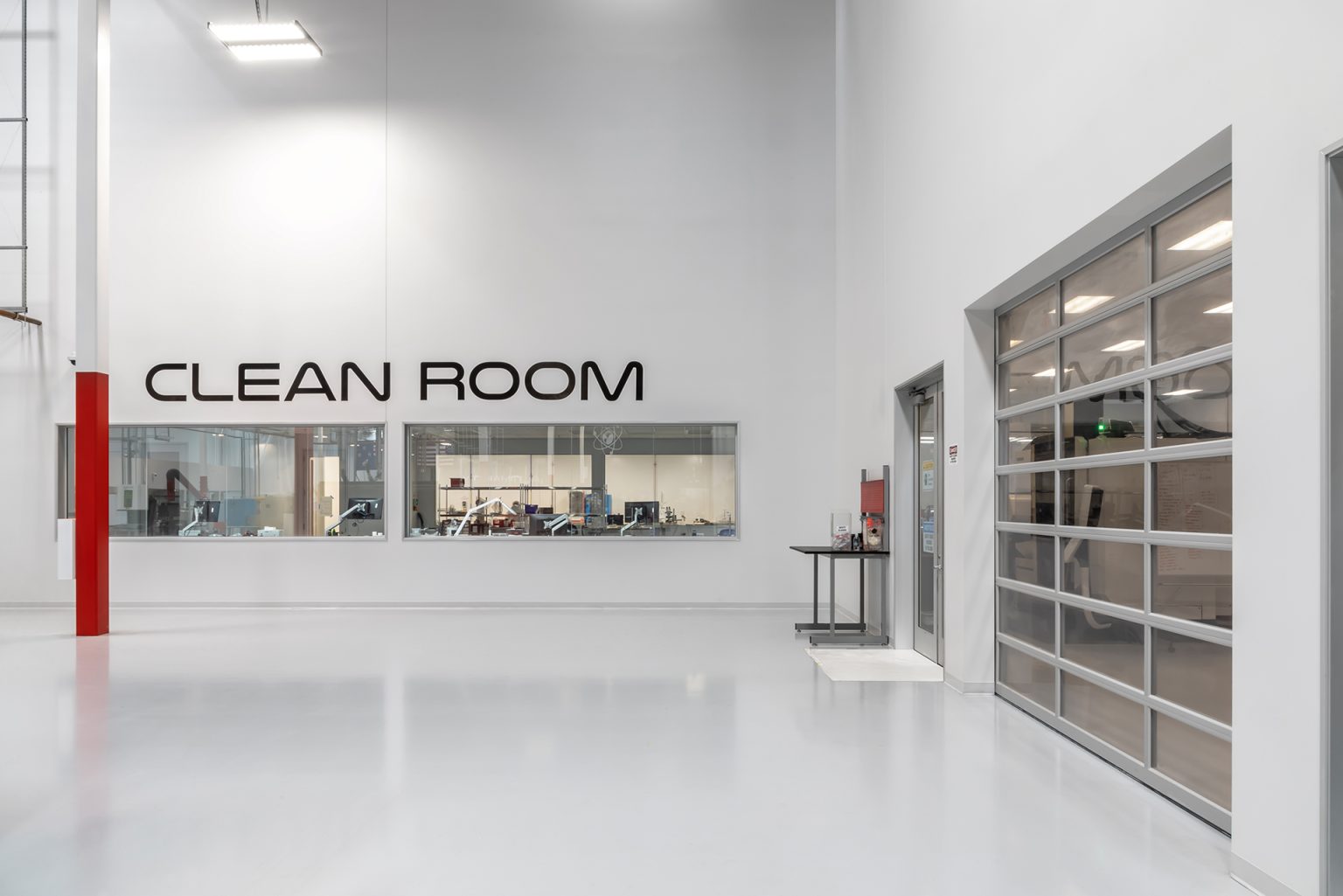 Image shows Rocket Lab clean room