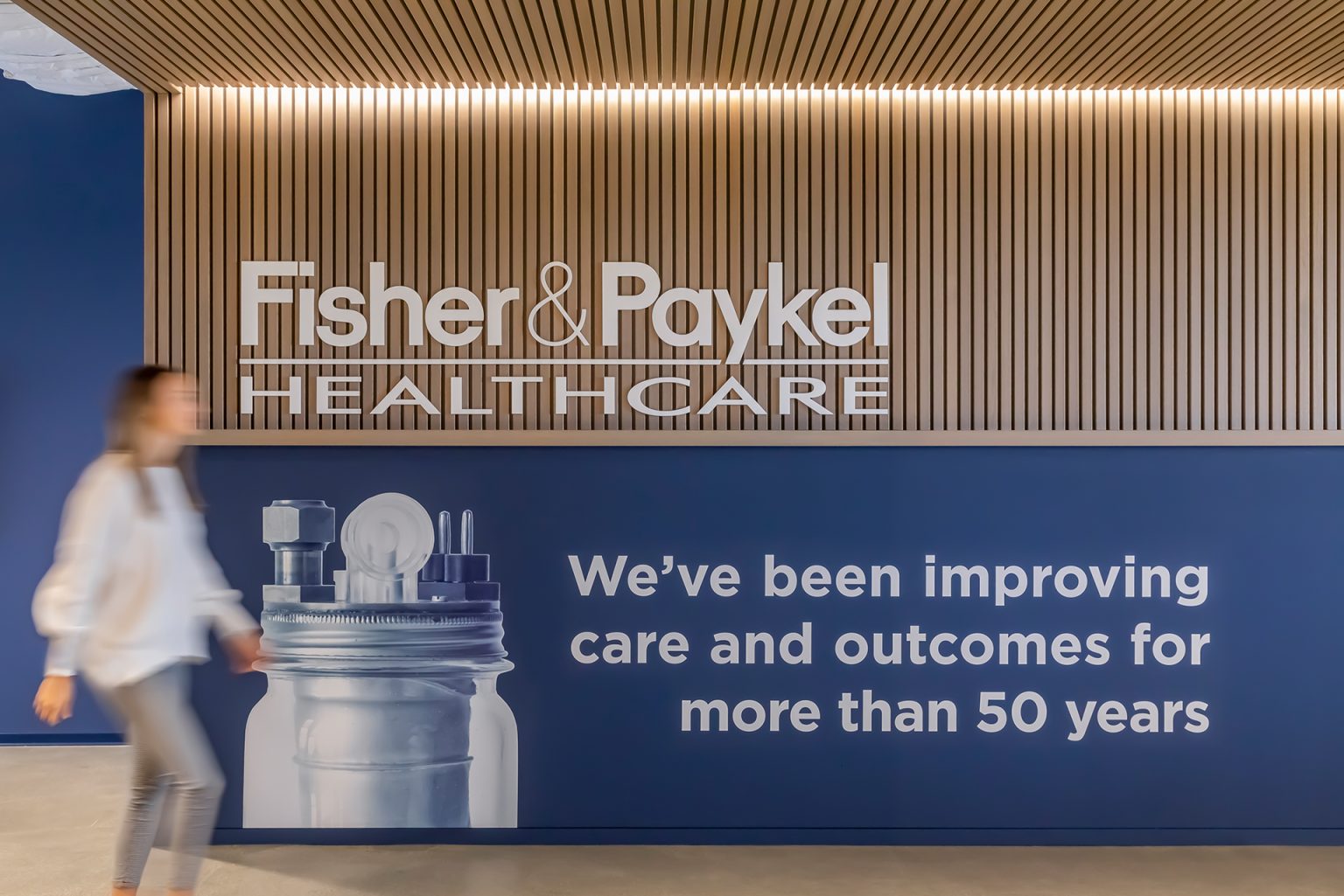 Fisher & Paykel Healthcare office signage