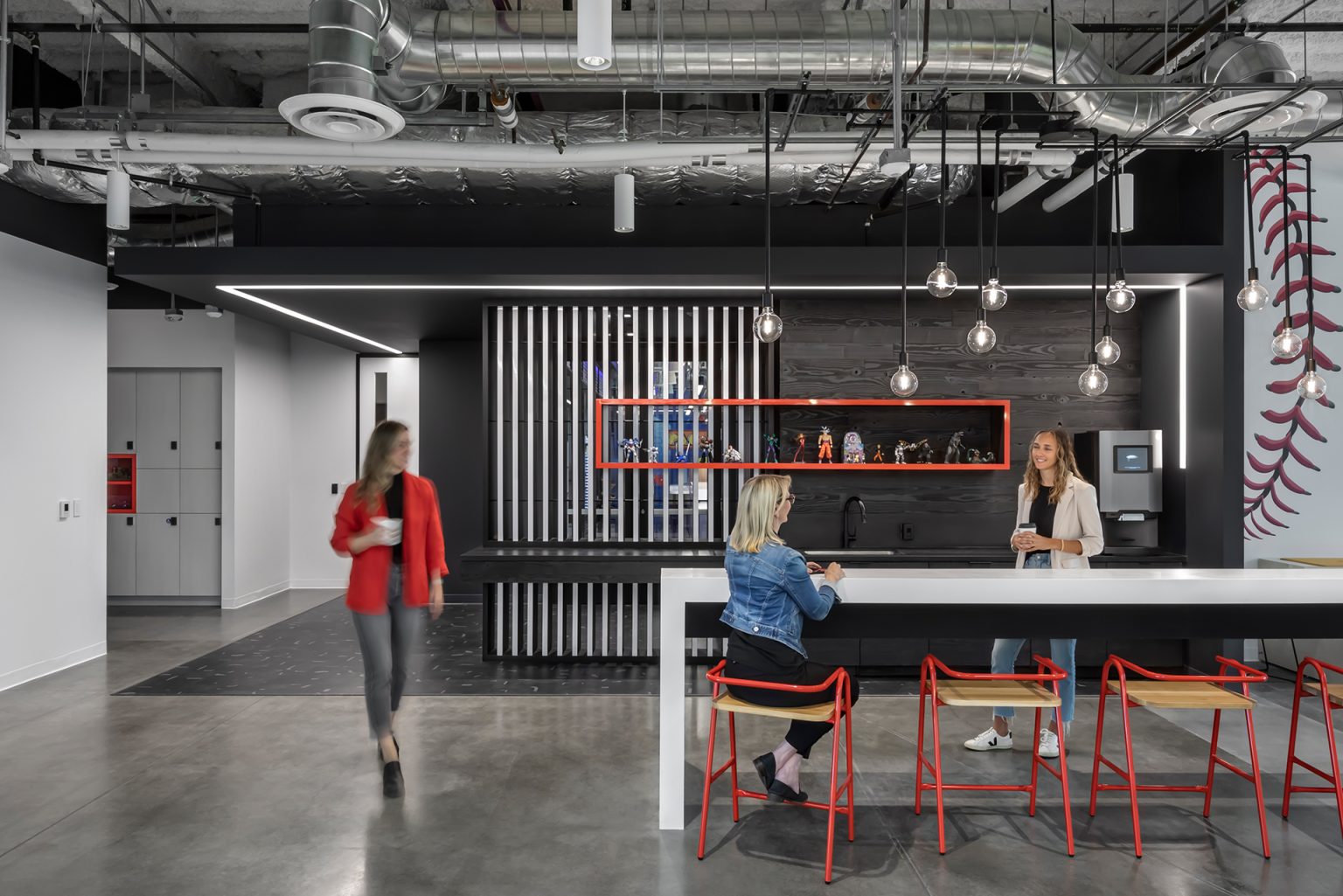 Coffee area at Bandai office
